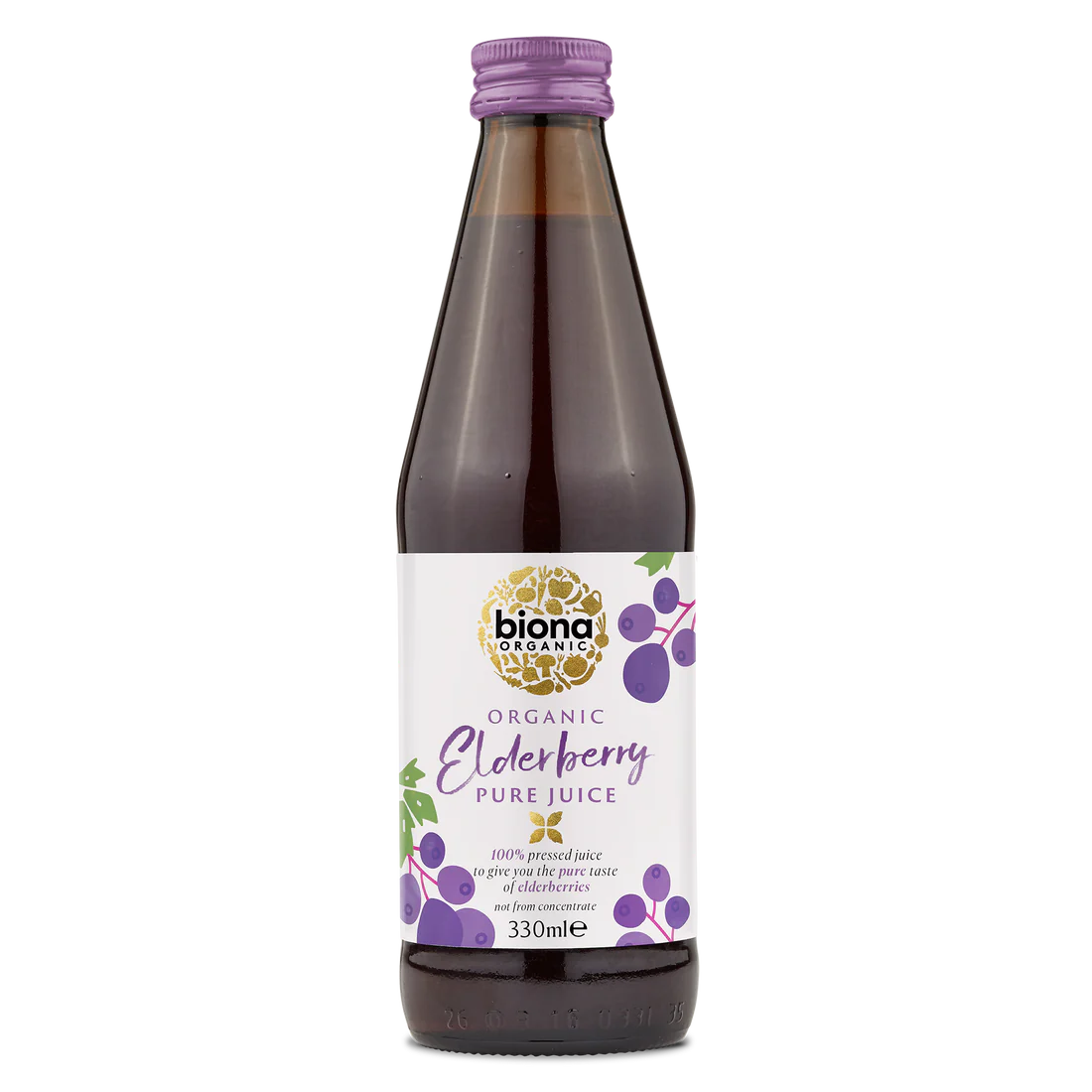 Organic Elderberry Juice - 330ml - Biona