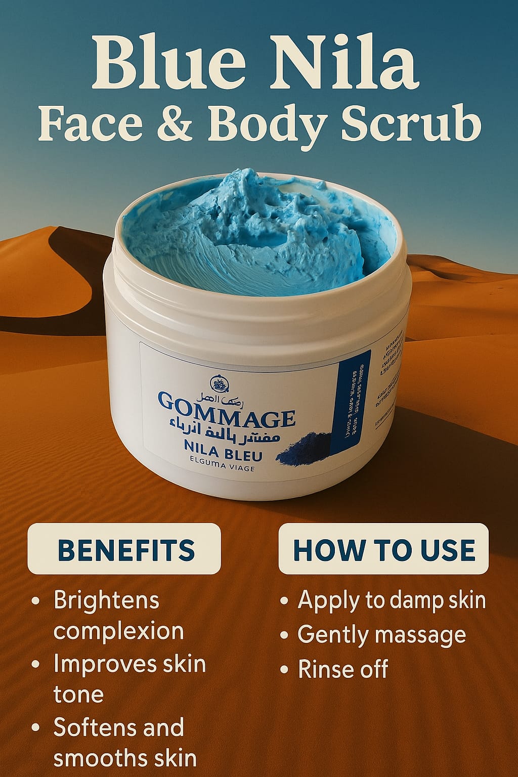 Nila Blue- Face & Body Scrub