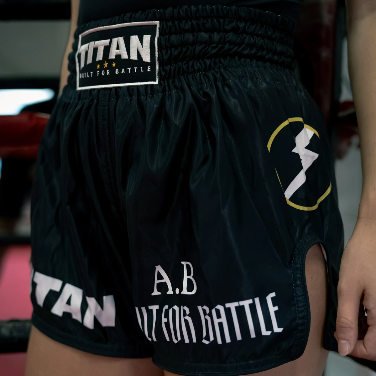 Titan Muay Thai Shorts – Midnight Black