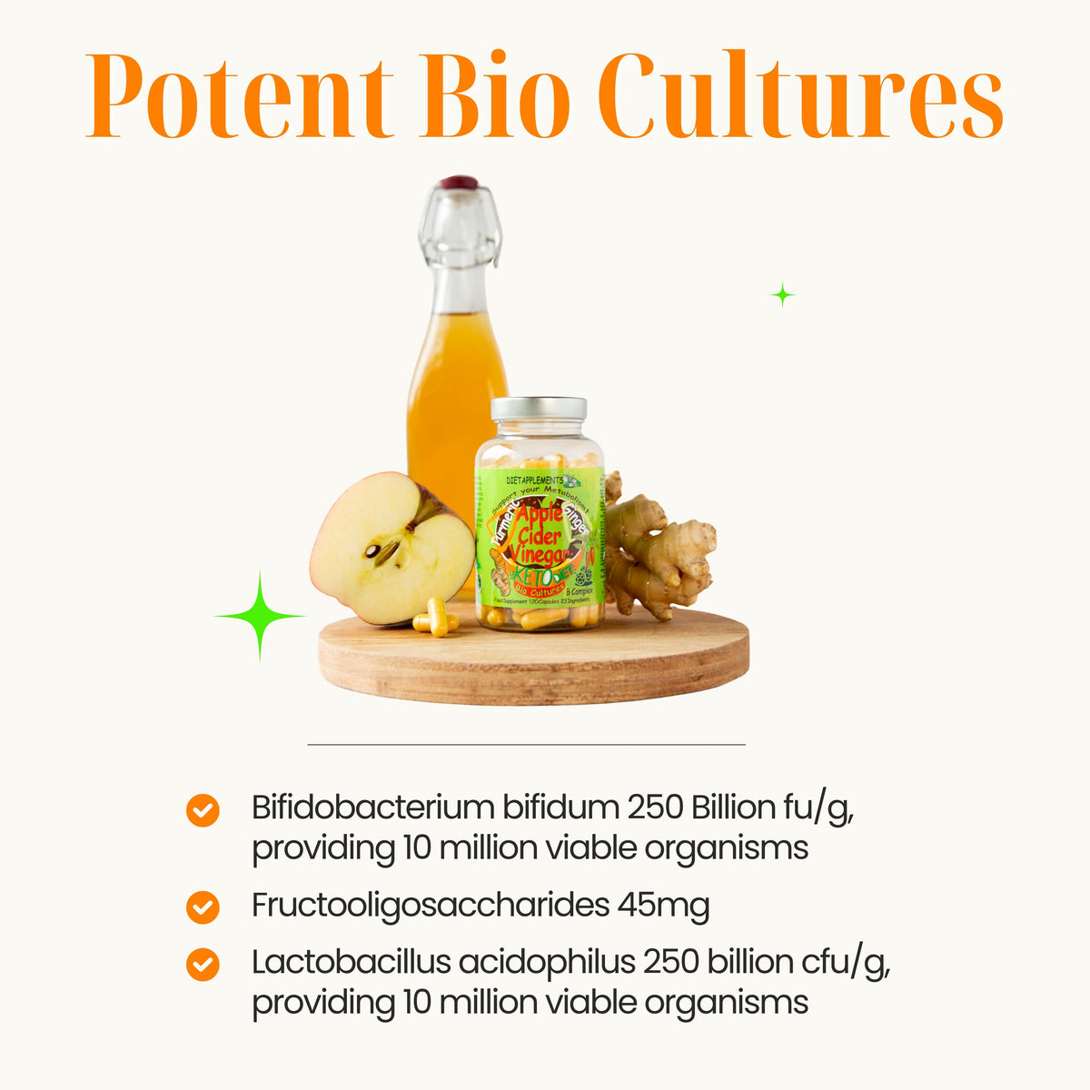 Raw Unfiltered Apple Cider Vinegar with the Mother, Vitamins & Minerals Complex