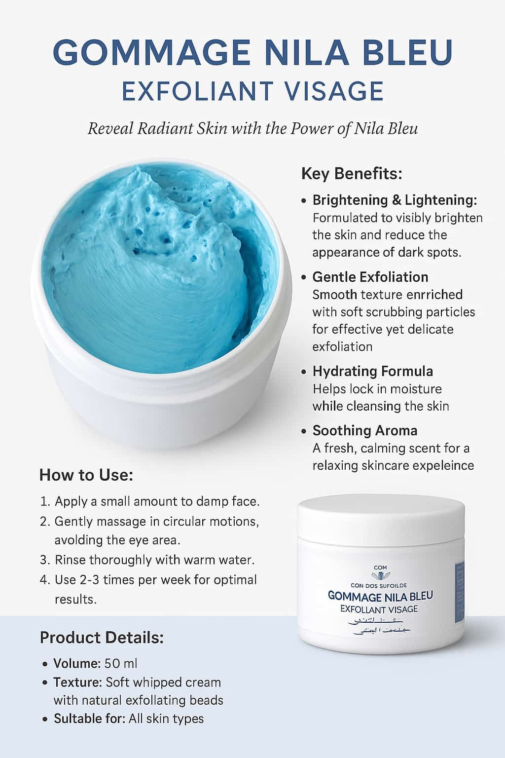 Nila Blue- Face & Body Scrub