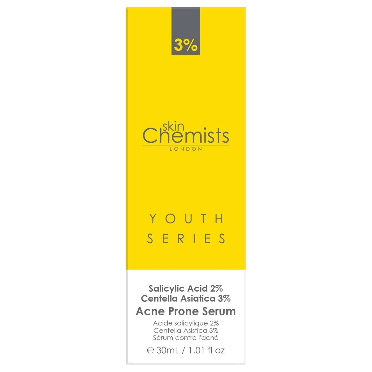 Acne Prone Serum Salicylic Acid 2%, Centella Asistica 3% 30ml