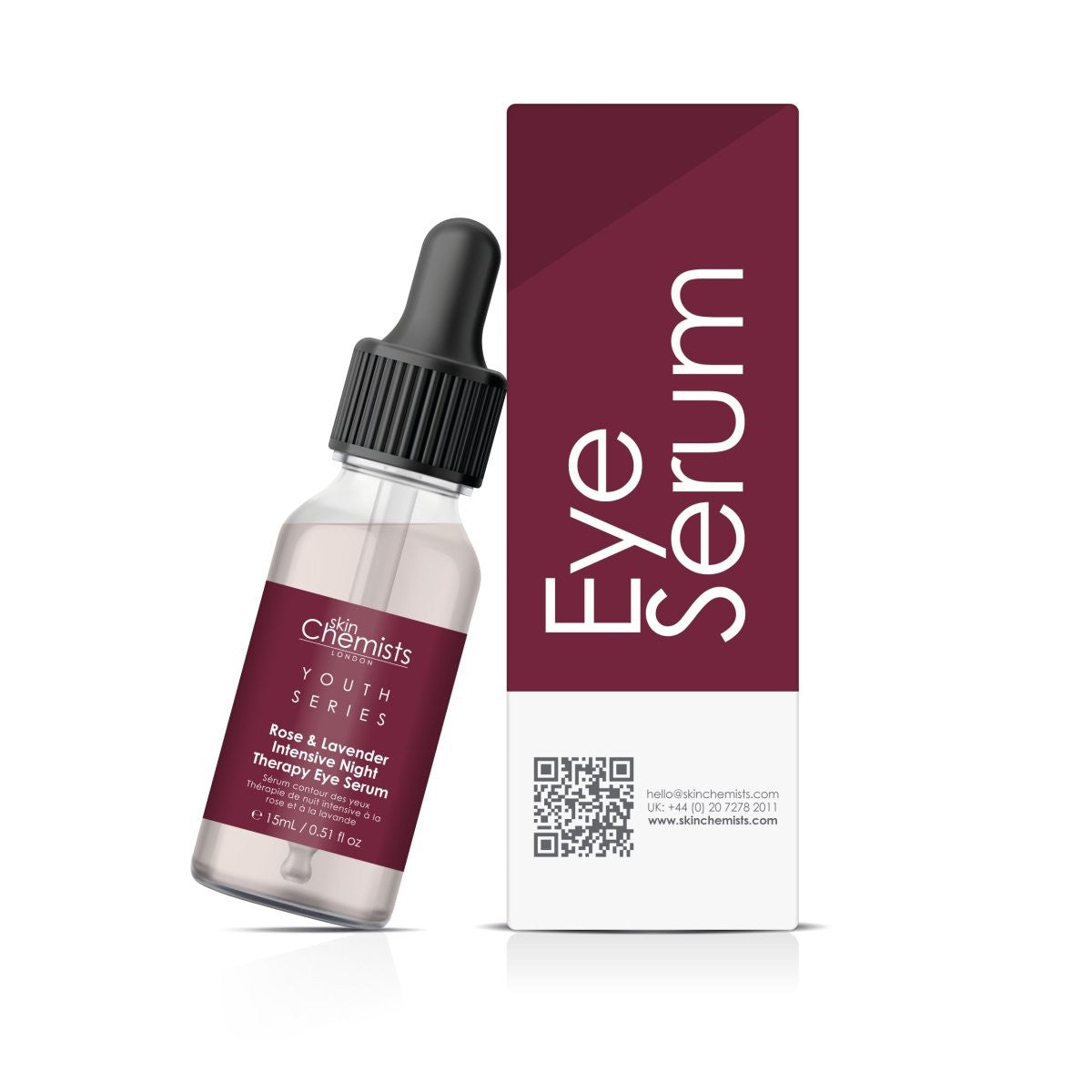 Siero Contorno Occhi Notte Intensivo Rosa e Lavanda 15ml
