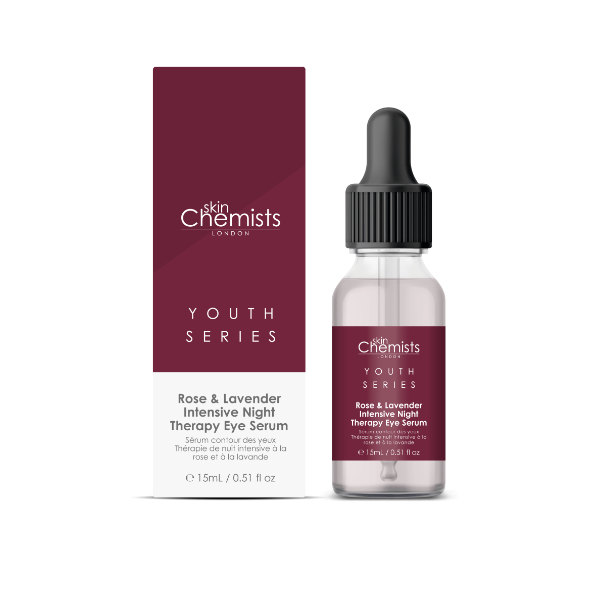 Siero Contorno Occhi Notte Intensivo Rosa e Lavanda 15ml