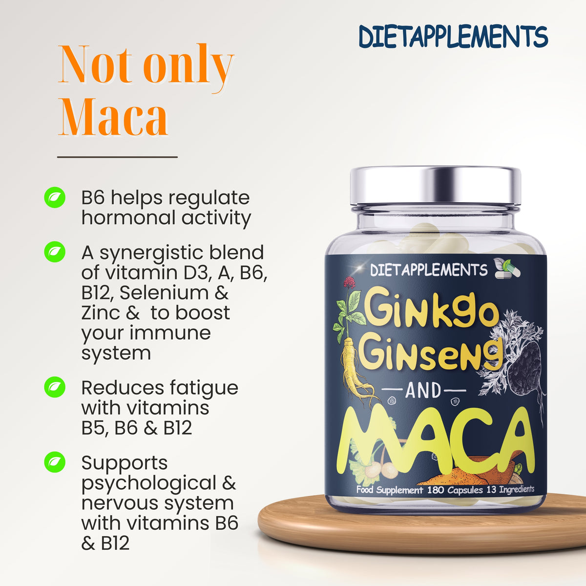 Maca, Korean Red Ginseng & Ginkgo Biloba Complex