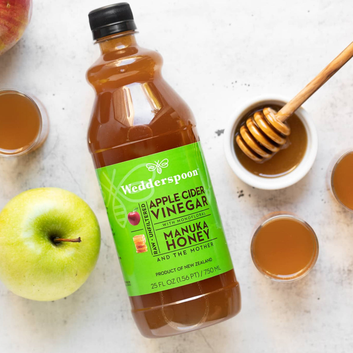 Wedderspoon Apple Cider Vinegar with Manuka Honey – Twin Pack