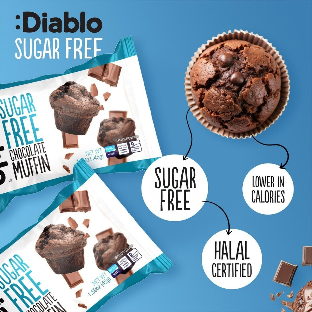 Sugar Free Chocolate Muffins (45g x 6)