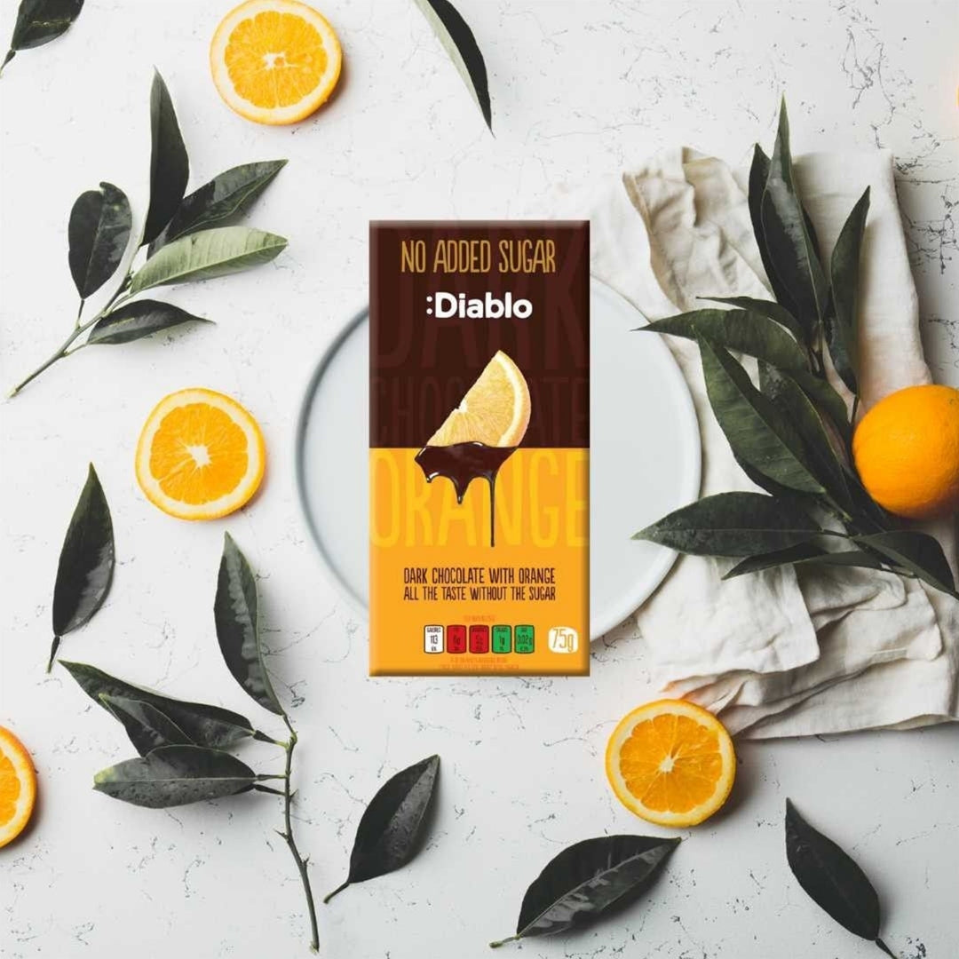 No Added Sugar Dark Chocolate with Orange
