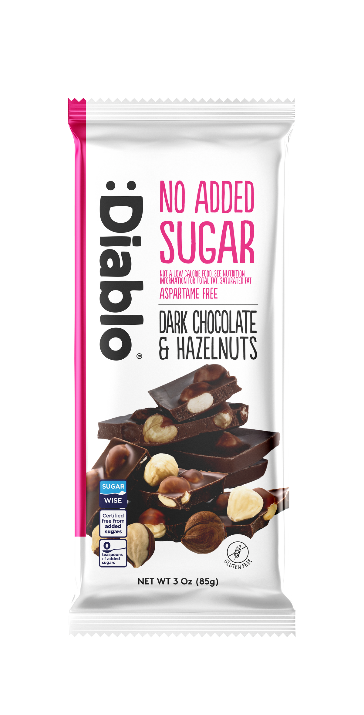 No Added Sugar Dark Chocolate with Hazelnuts Maltitol (85g)