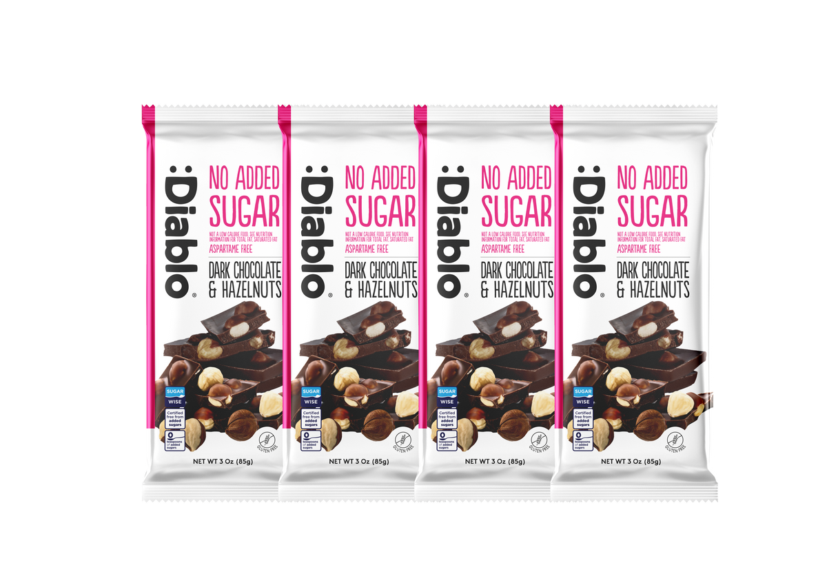 No Added Sugar Dark Chocolate with Hazelnuts Maltitol (85g)