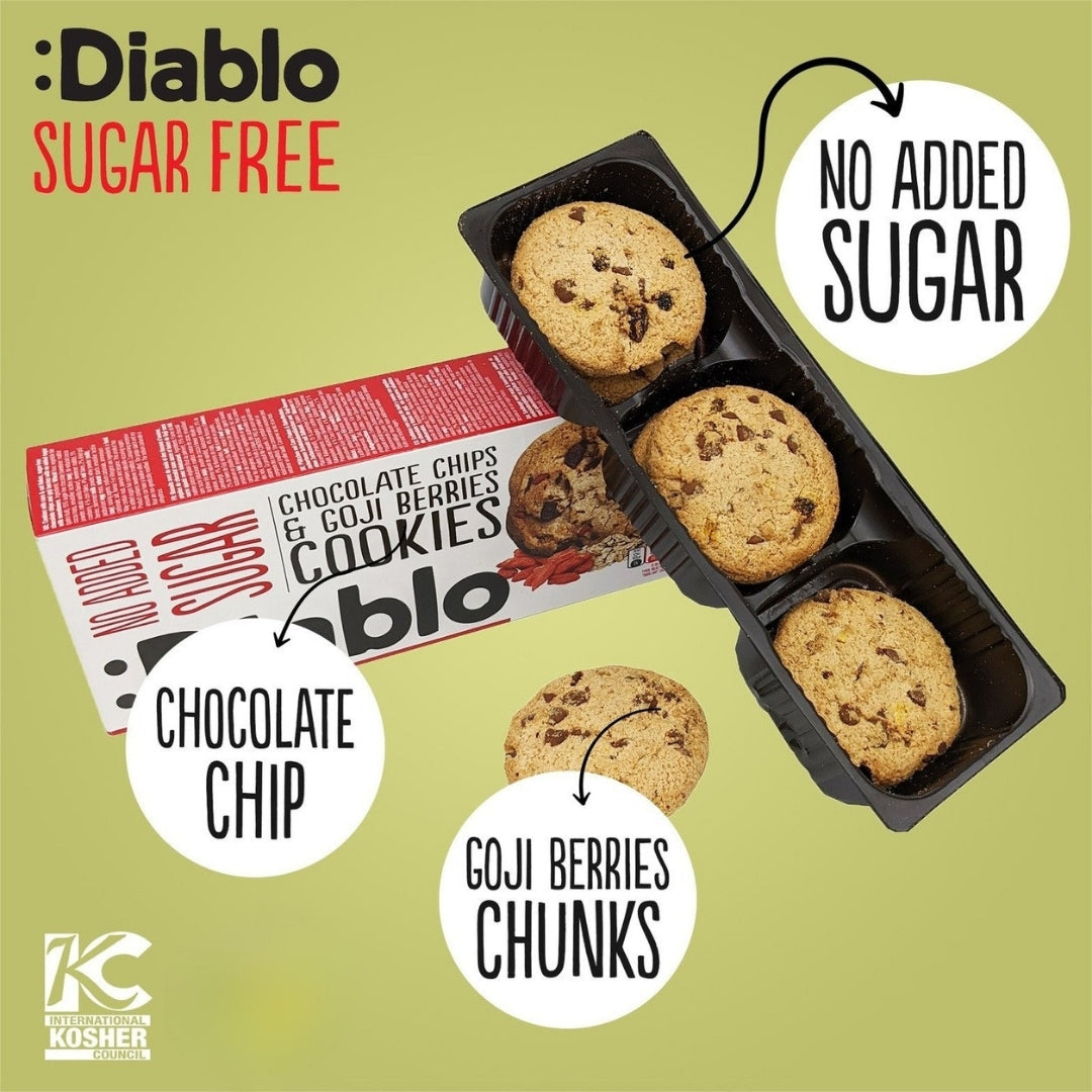 No Added Sugar Chocolate Chip & Goji Berry Cookies (135g)