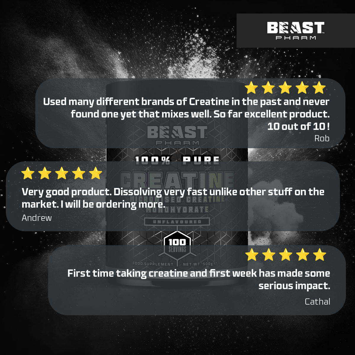 100% Pure Micronised Creatine Monohydrate