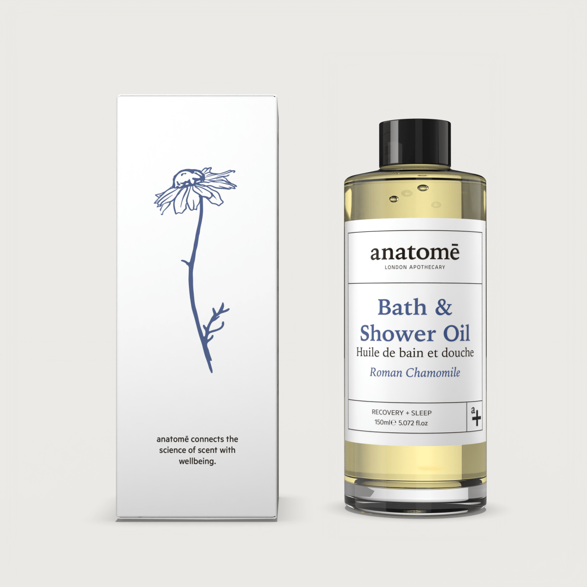 Calming Bath & Shower Oil with Roman Chamomile β Sleep & Stress Relief
