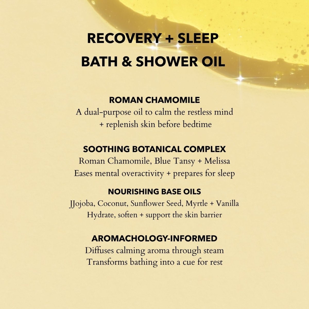 Calming Bath & Shower Oil with Roman Chamomile β Sleep & Stress Relief