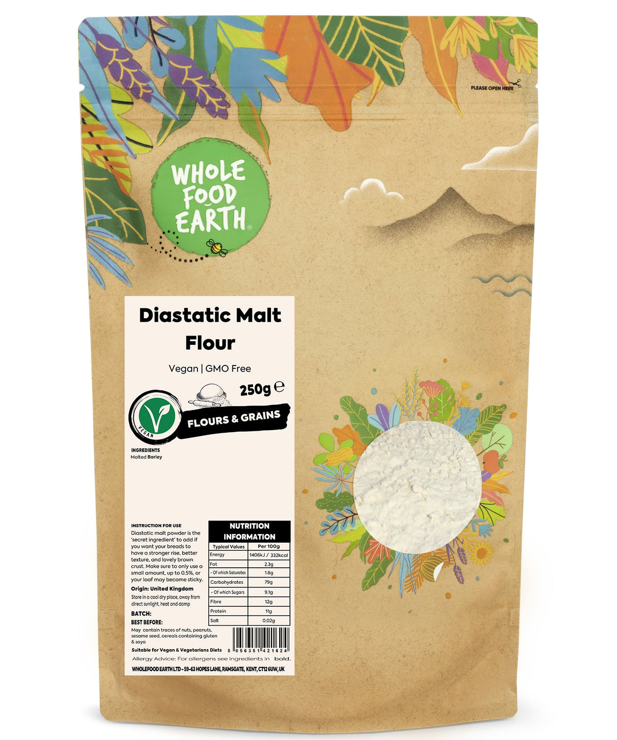 Diastatic Malt Flour - HealVia