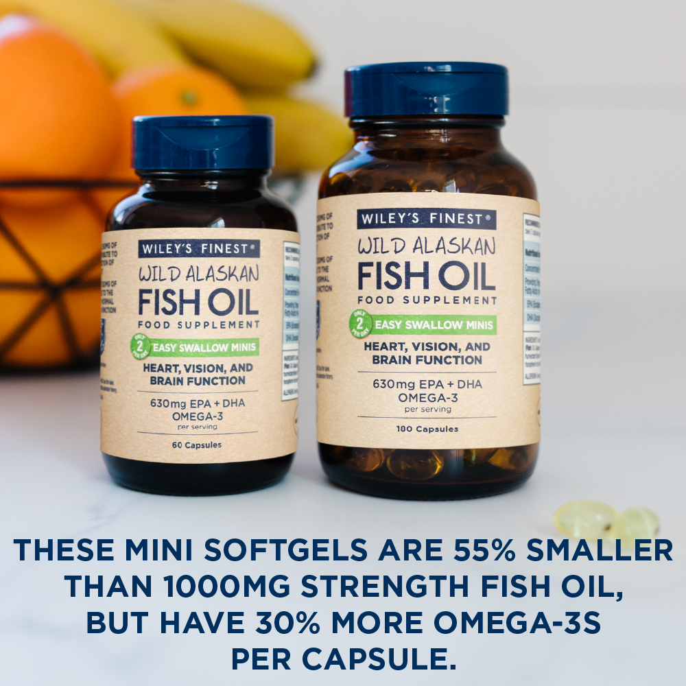 EASY SWALLOW MINIS Omega-3 Fish Oil Capsules - HealVia