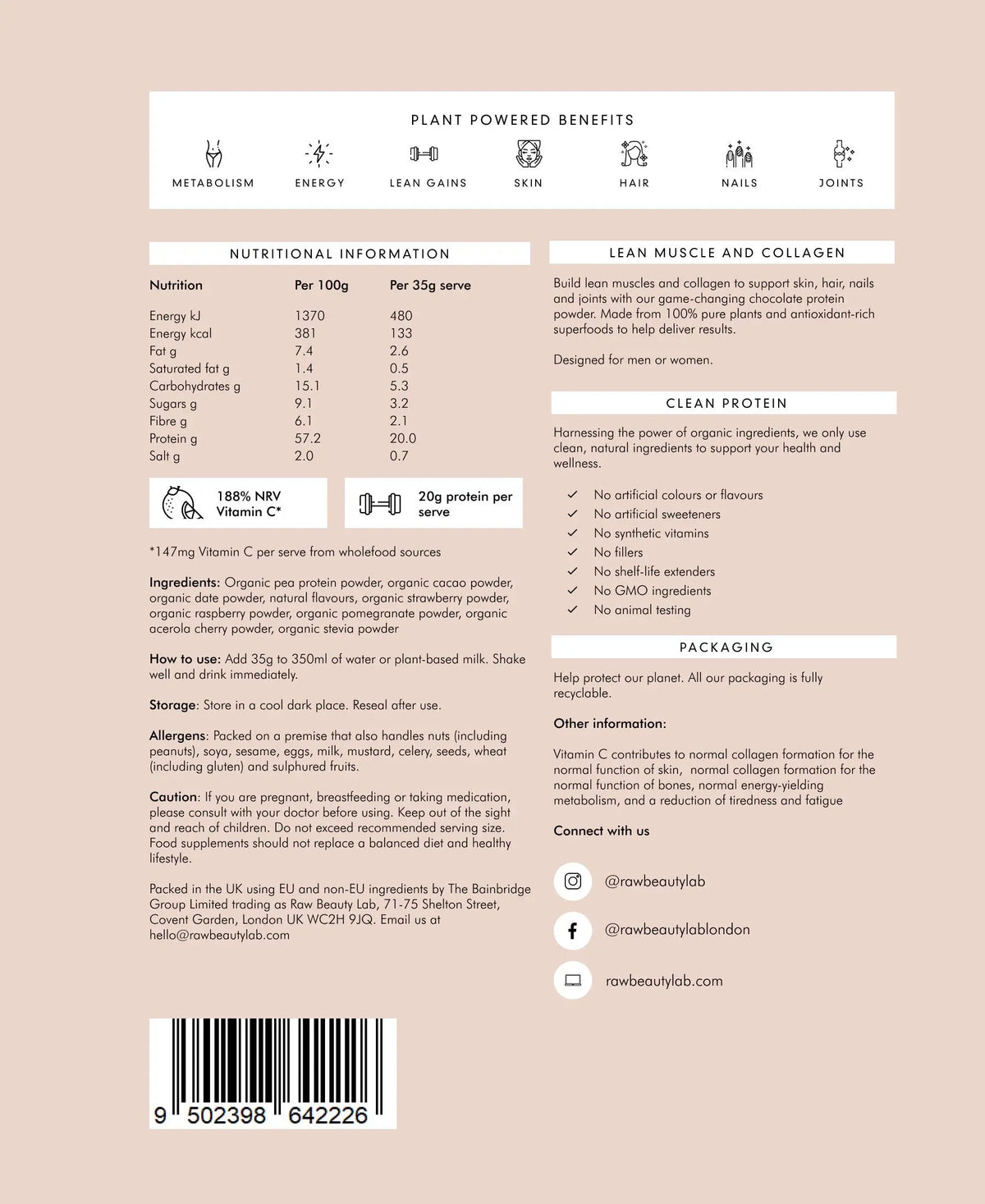 Vegan Protein & Collagen Builder - HealVia