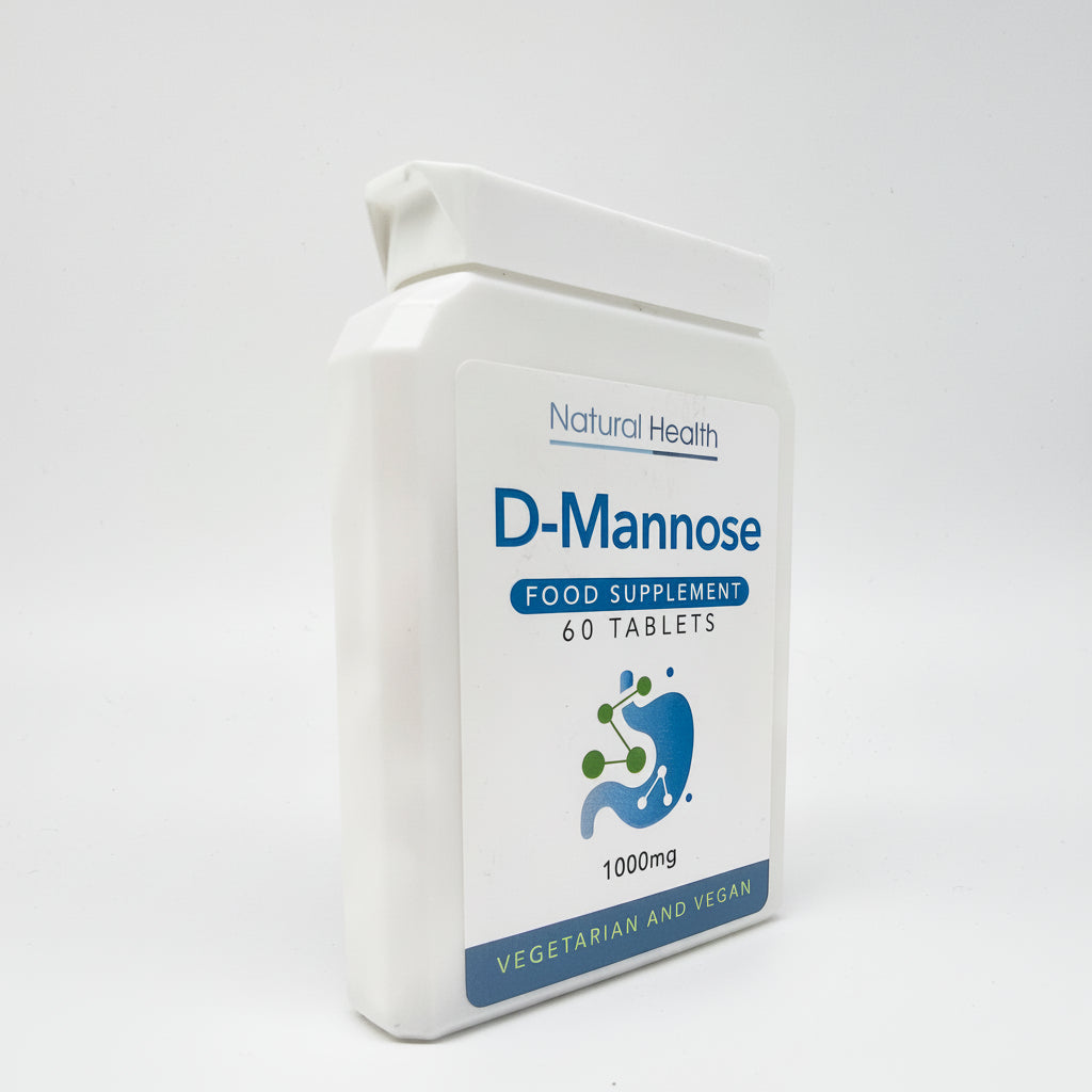 Pure D-Mannose 1000mg | 60 Chewable Tablets (Capsules Alternative) | 2-Month Supply | Made in the UK