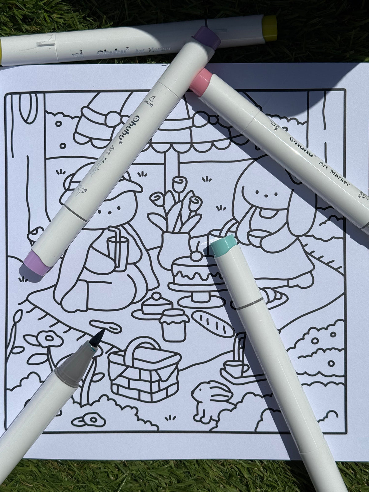 By Bowy First Edition Pink Spiral Colouring Book
