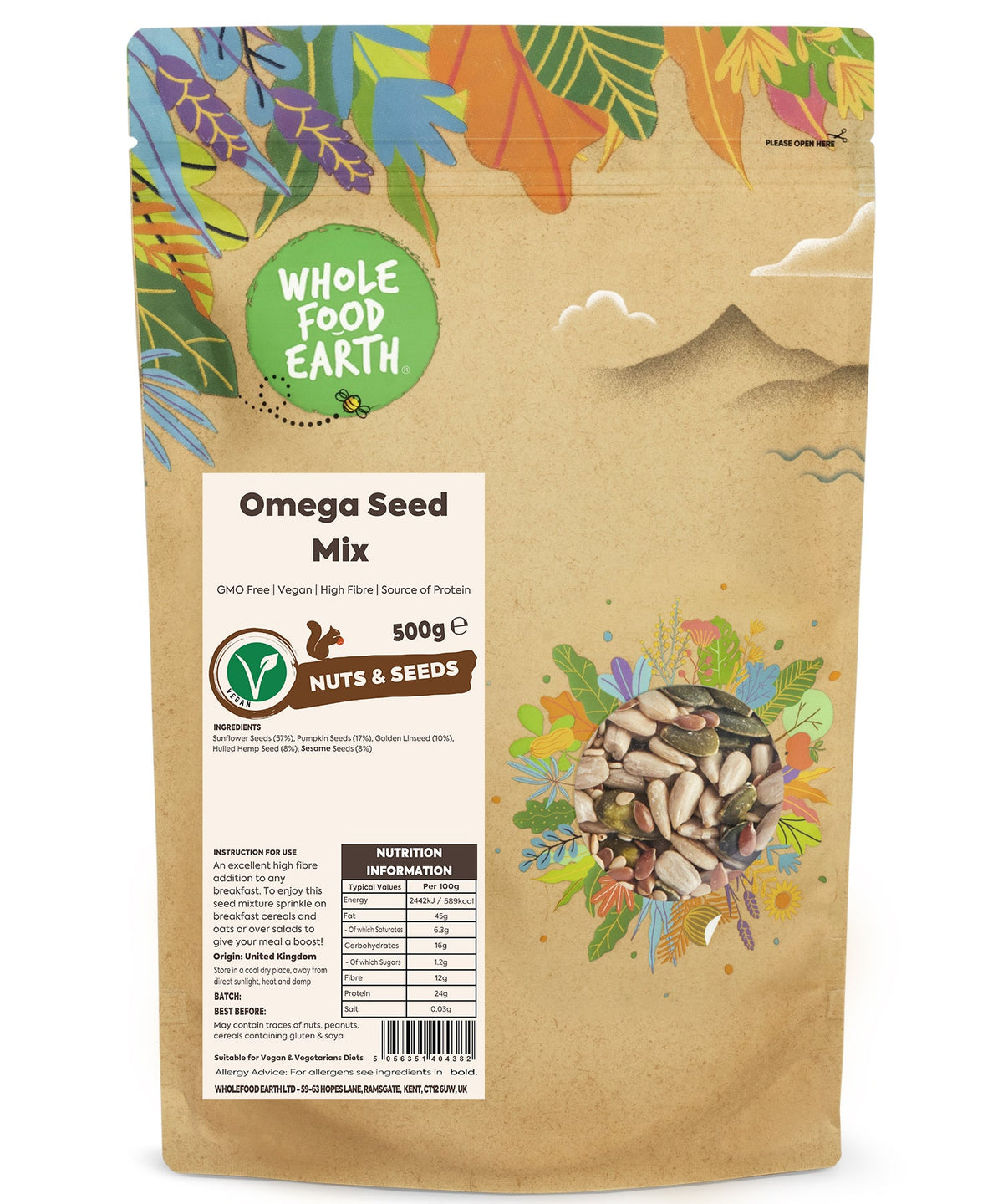 Omega Seed Mix - (A blend of 5 Nutritious Seeds) - HealVia
