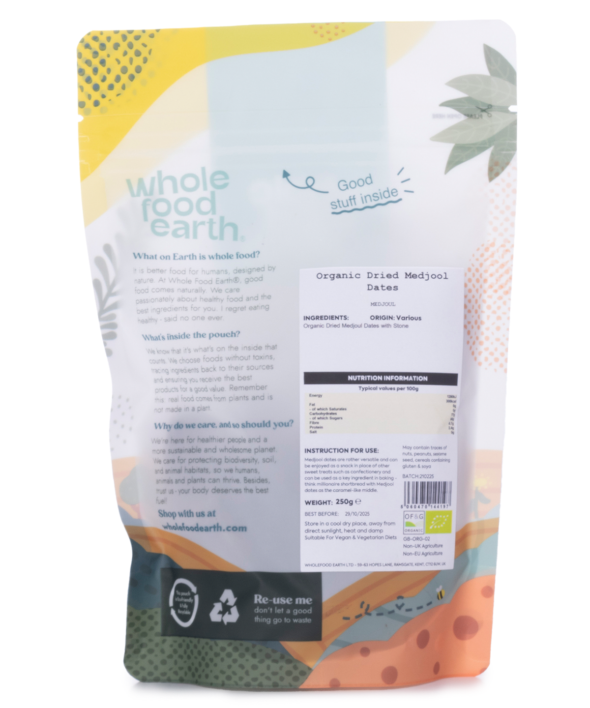 Organic Dried Medjoul/Medjool Dates - HealVia