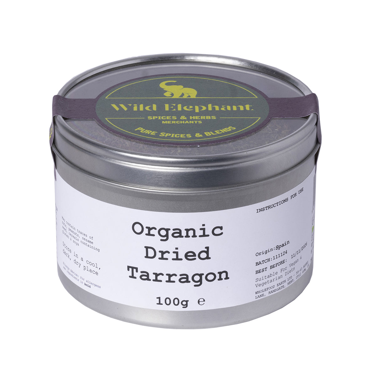 Dragoncello biologico essiccato - Wild Elephant - 100g