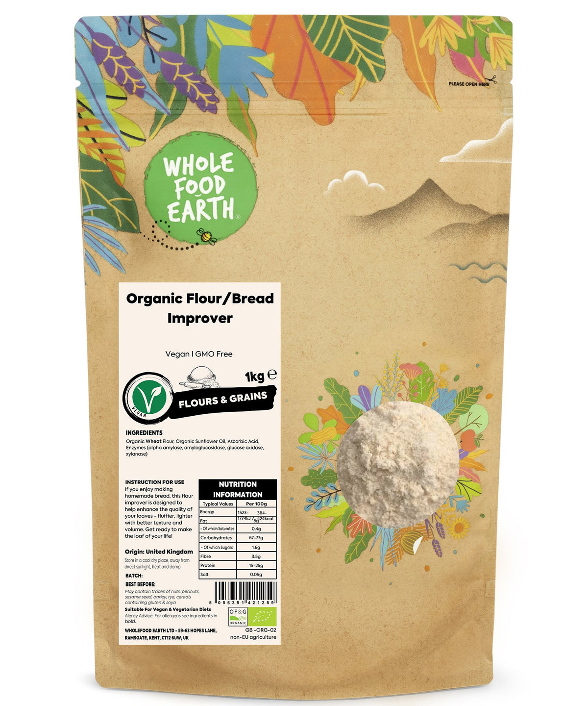 Organic Flour/Bread Improver - HealVia