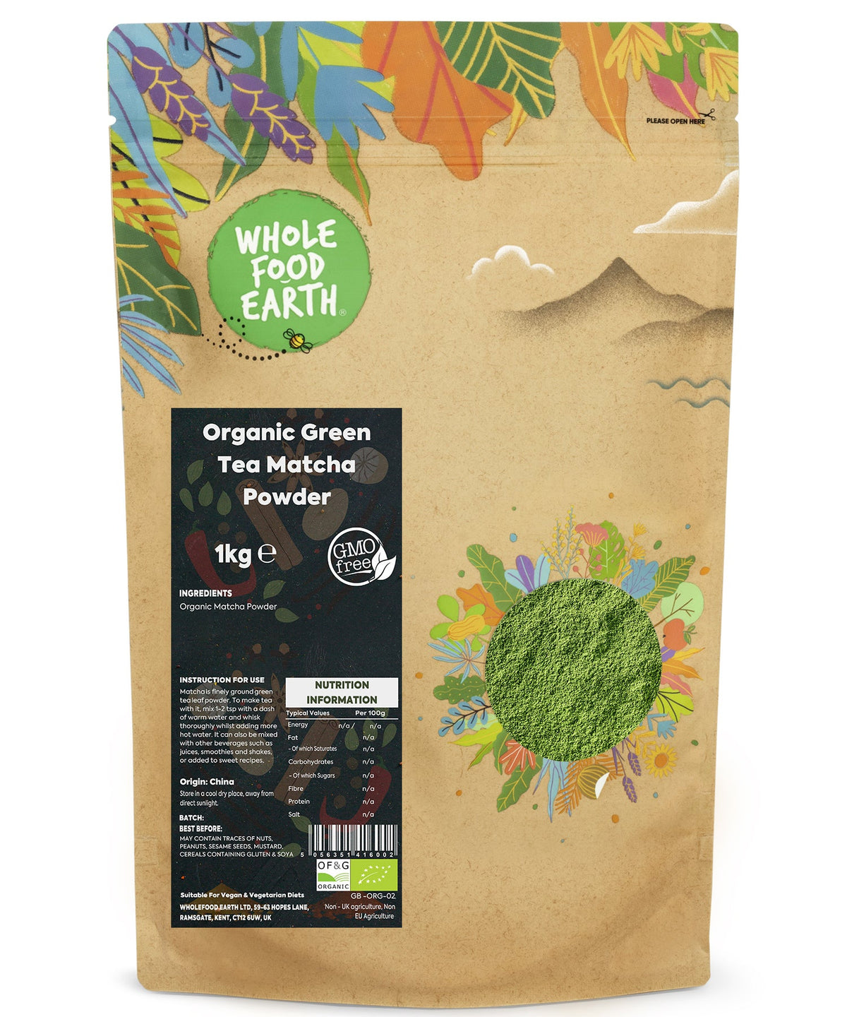 Tè Verde Matcha Biologico in Polvere