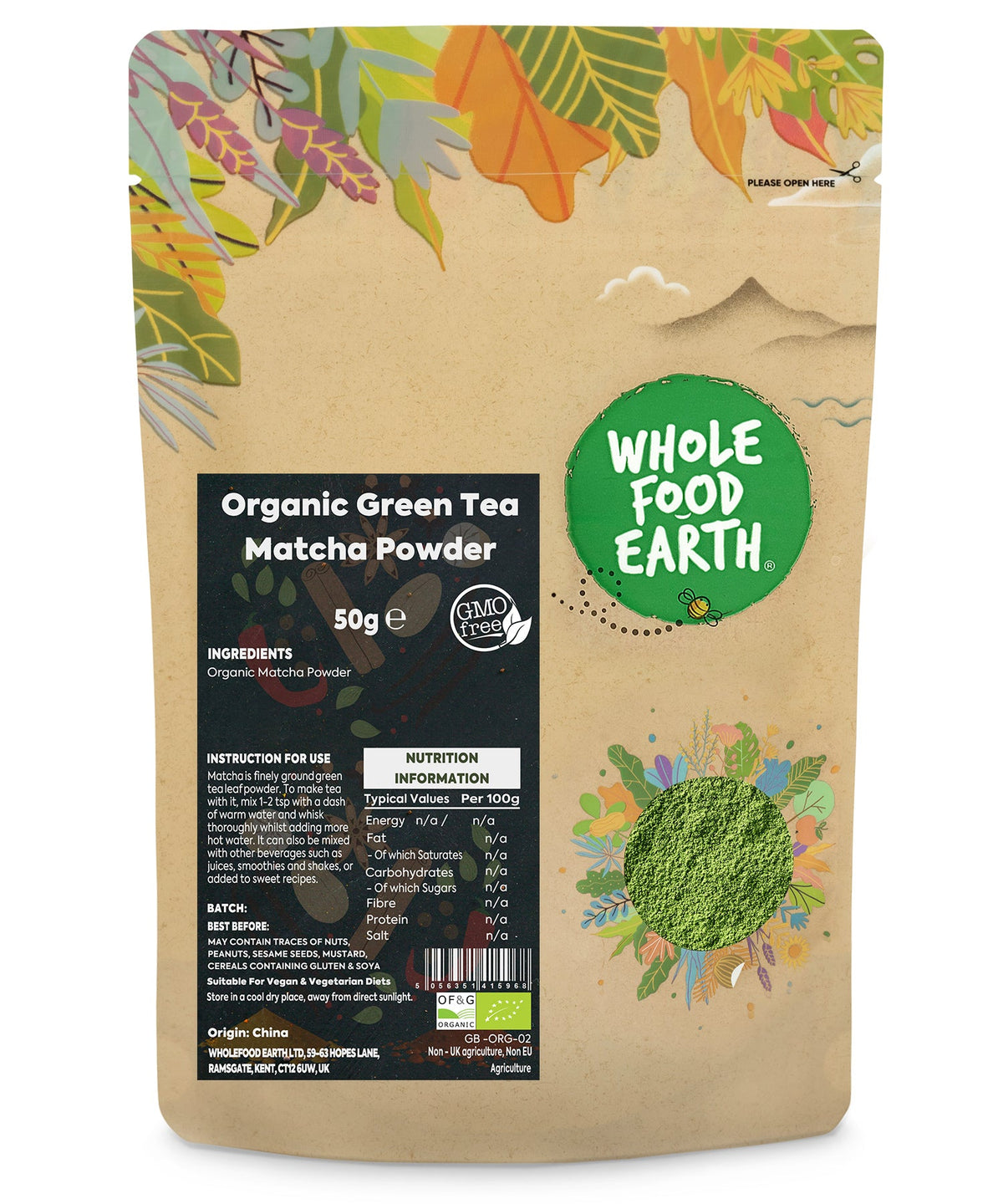 Tè Verde Matcha Biologico in Polvere