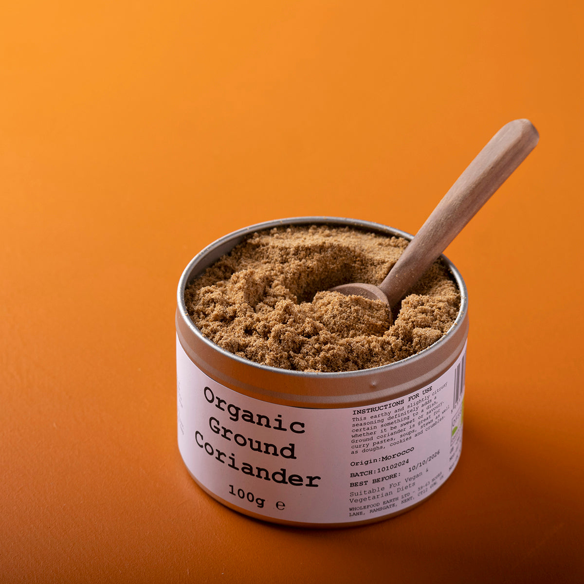 Organic Ground Coriander - Wild Elephant - 100g