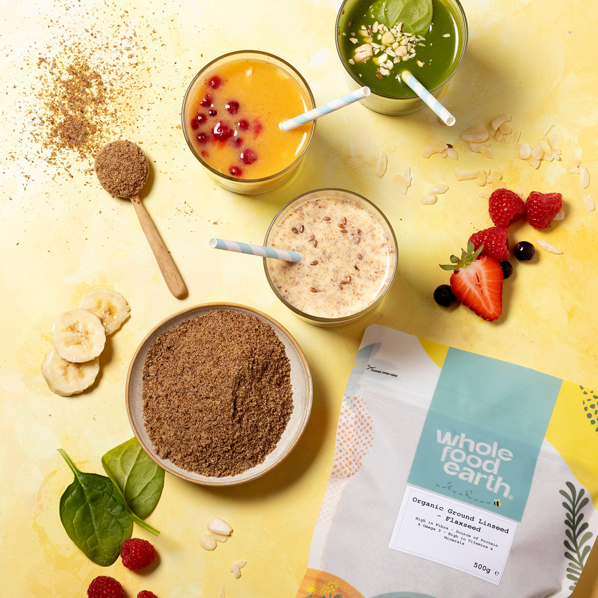 Organic Ground Linseed/Flaxseed - HealVia
