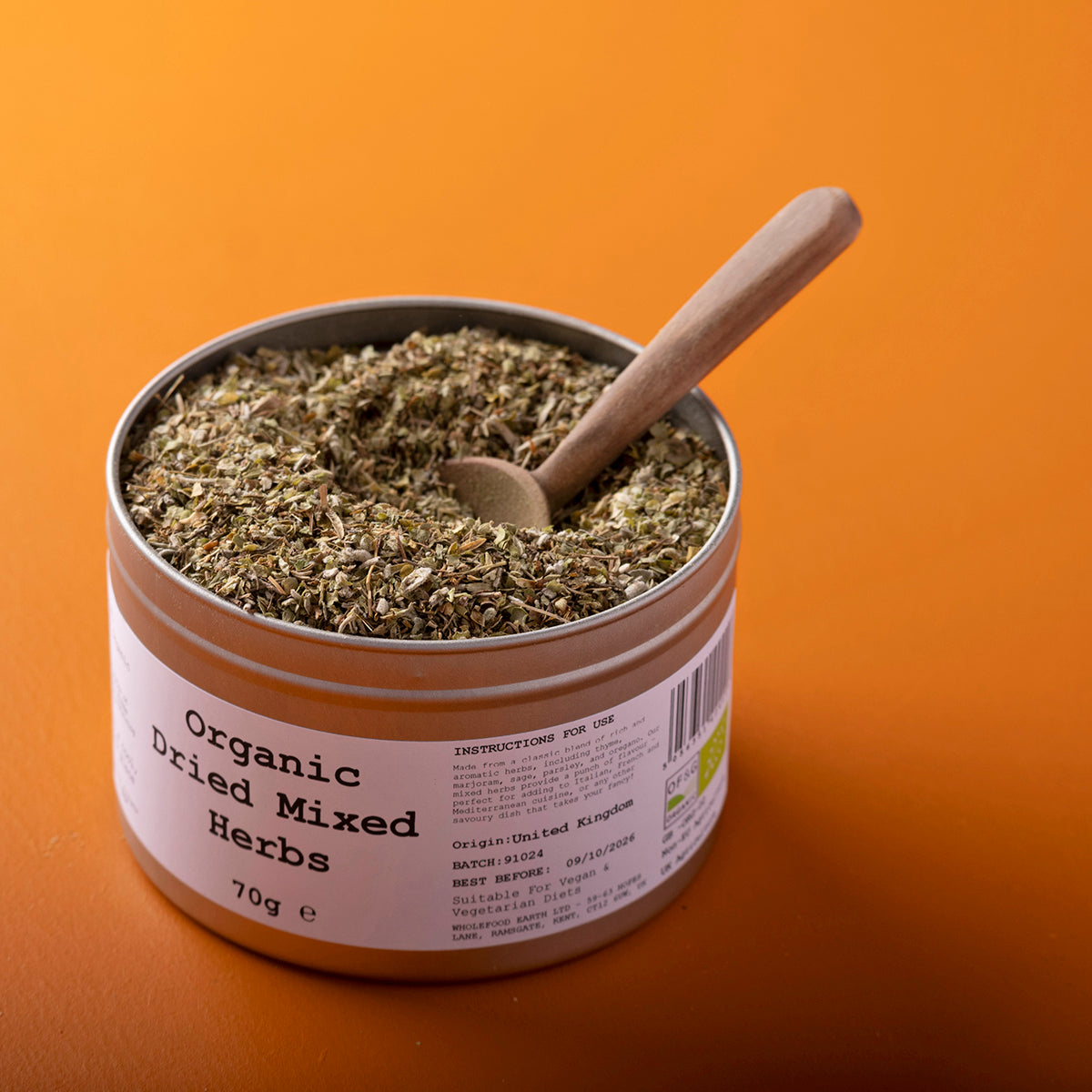 Organic Dried Mixed Herbs - Wild Elephant - 70g