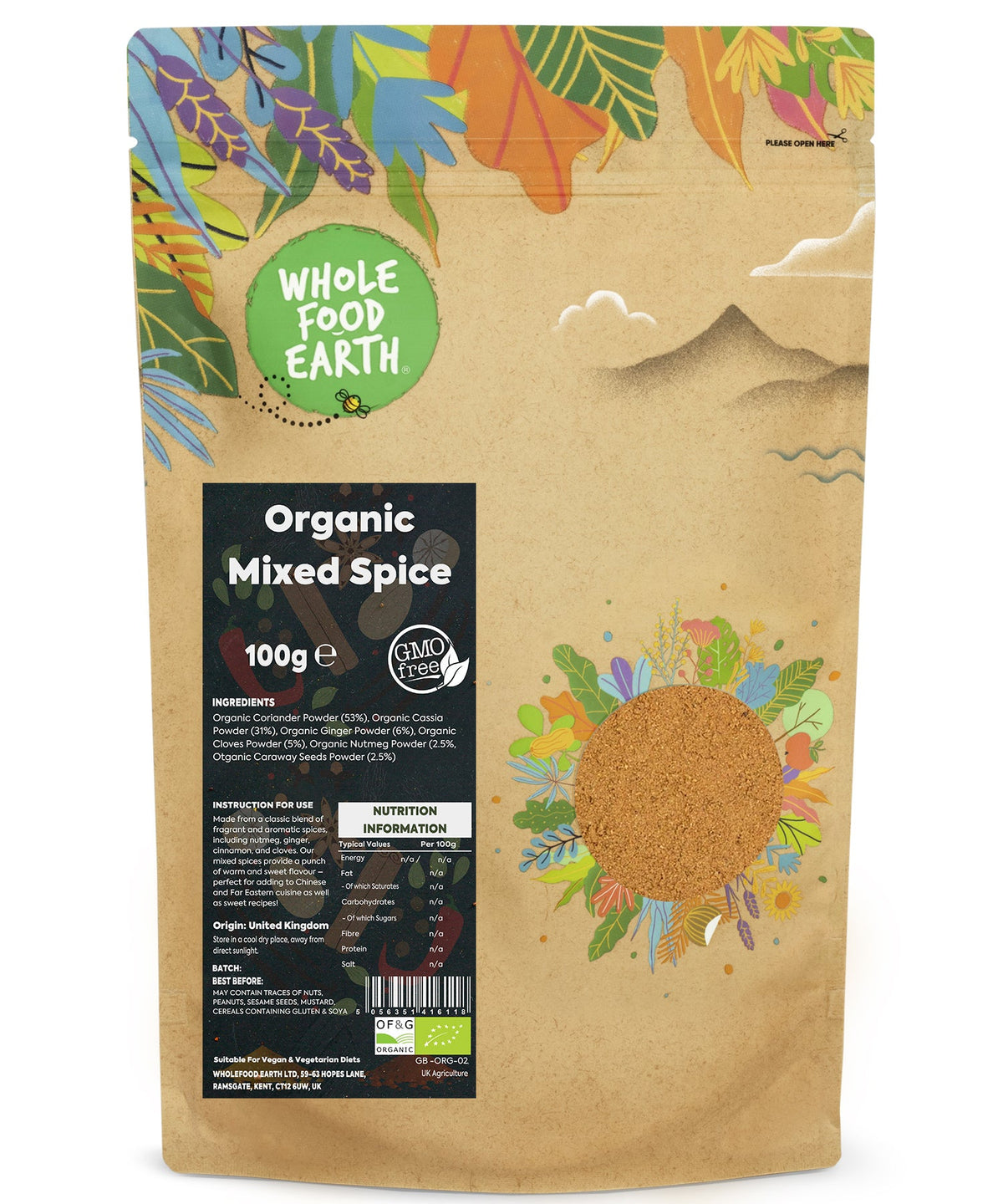 Misto di spezie biologico