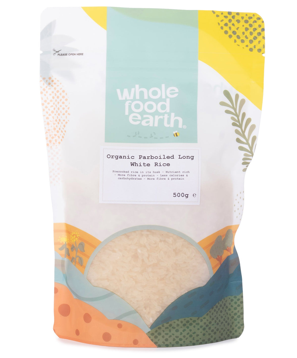 Organic Parboiled Long White Rice - HealVia