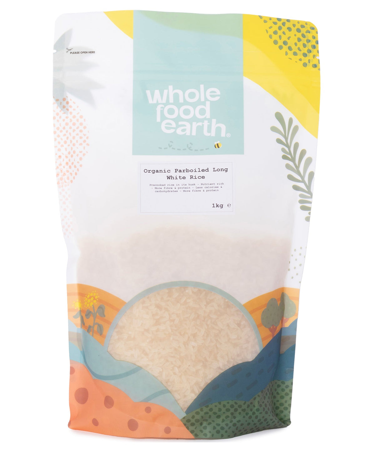 Organic Parboiled Long White Rice - HealVia
