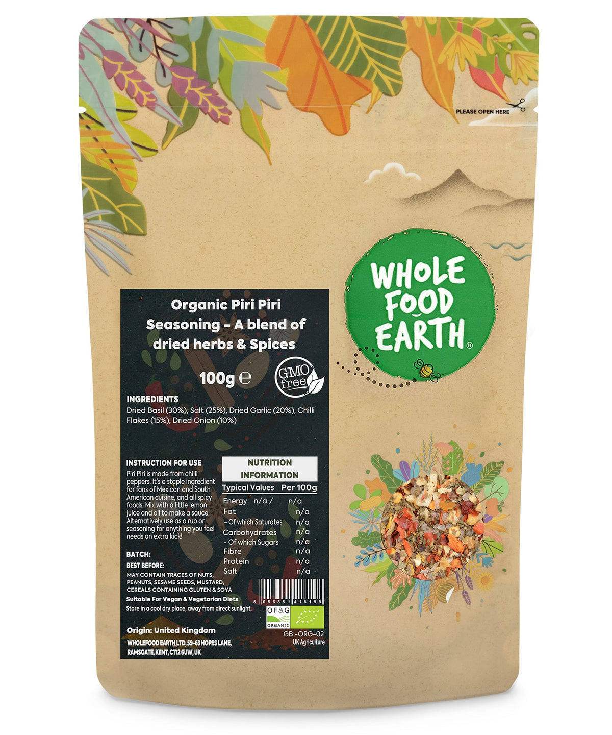 Organic Piri Piri Seasoning - HealVia
