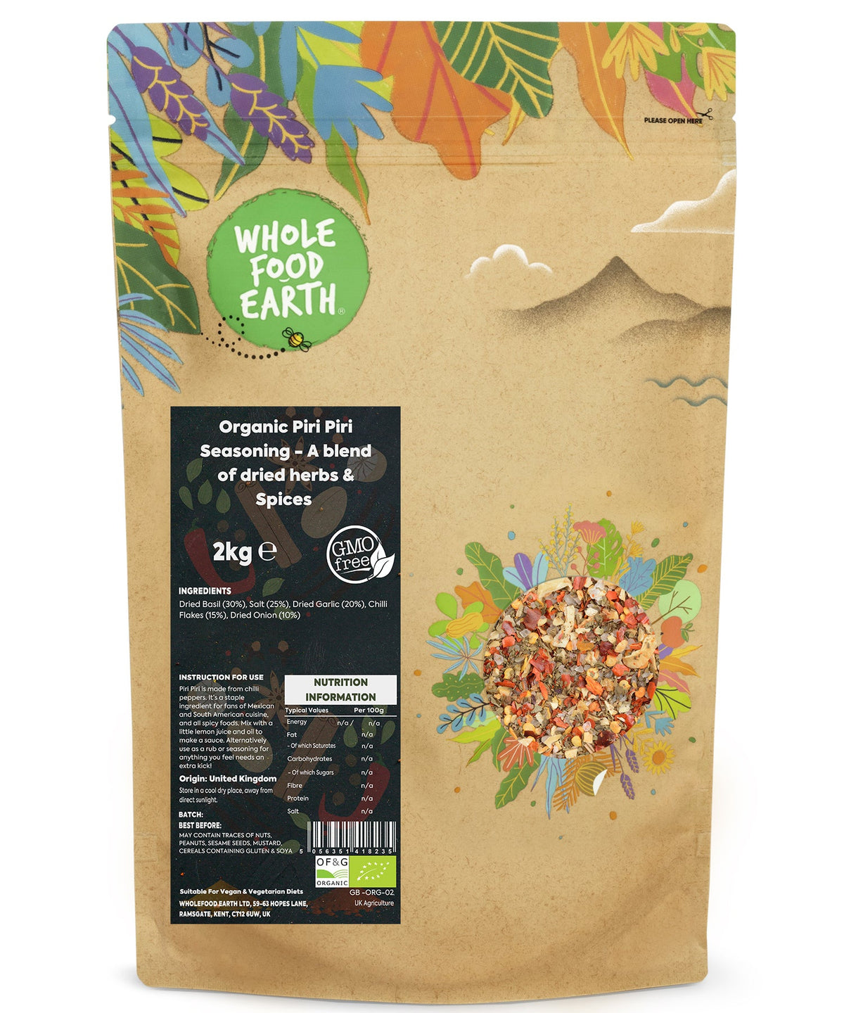 Organic Piri Piri Seasoning - HealVia