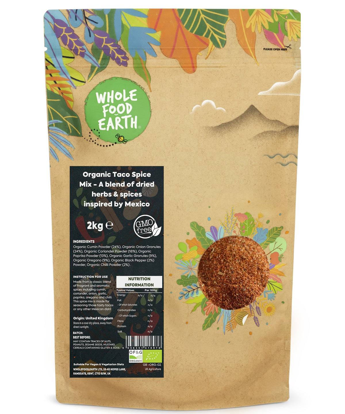 Organic Taco Spice Mix - HealVia