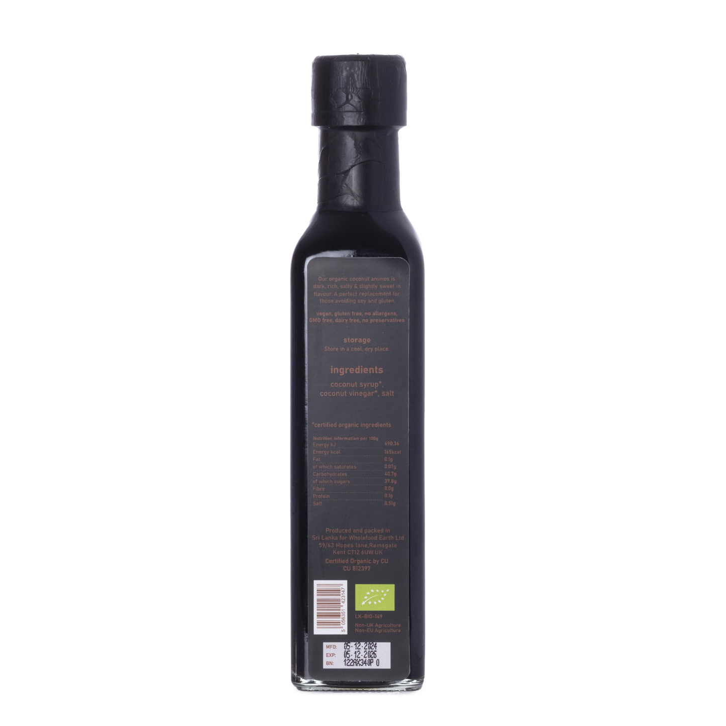 Organic Coconut Aminos - 250ml - RAWGORILLA