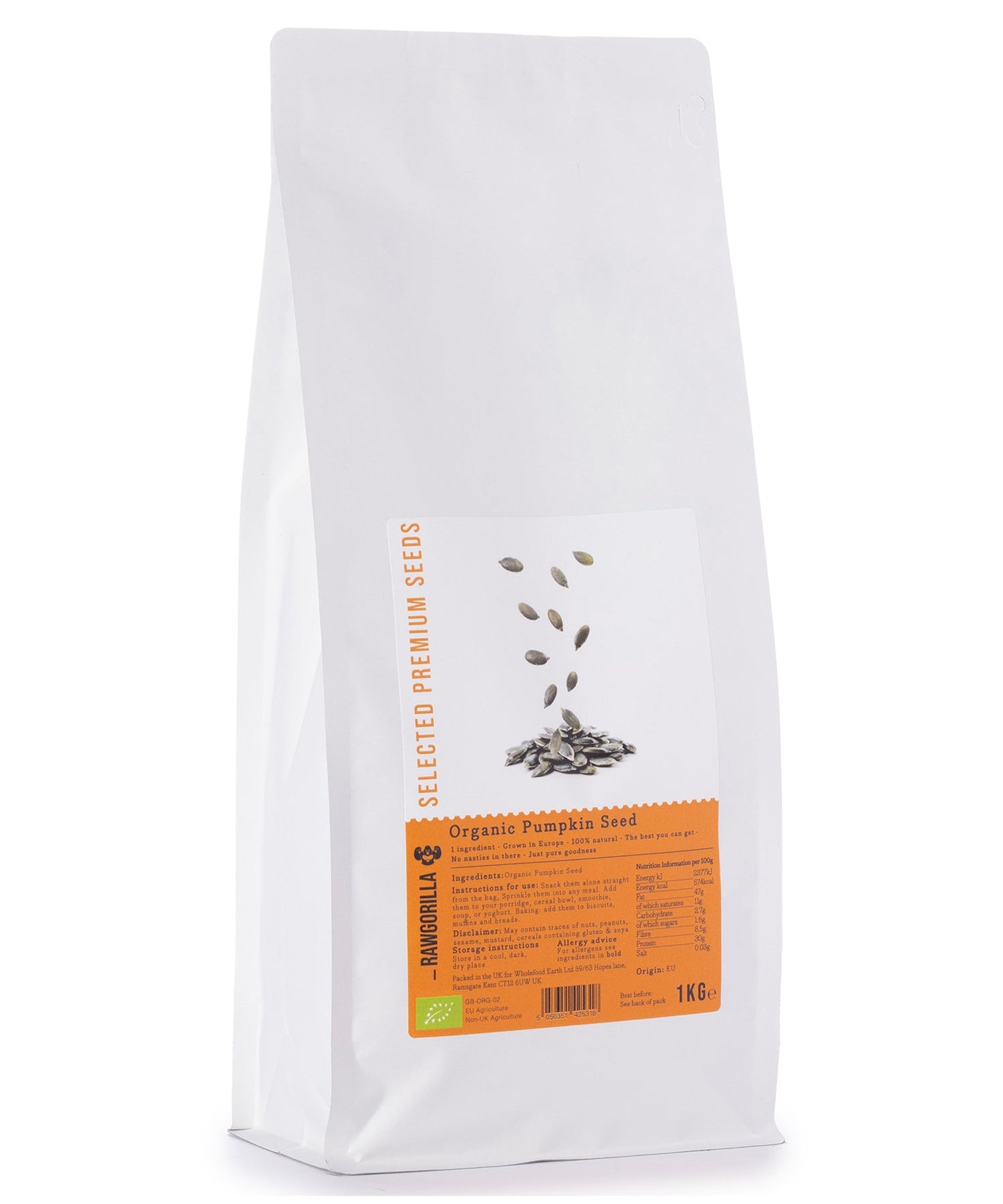 Organic Pumpkin Seed - RAWGORILLA - 1kg