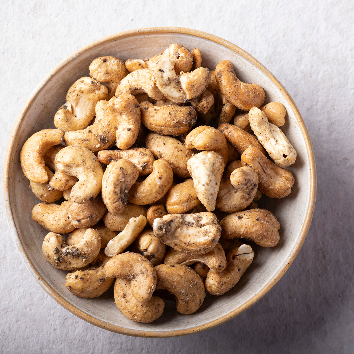 Sea Salt and Black Pepper Baked Cashews