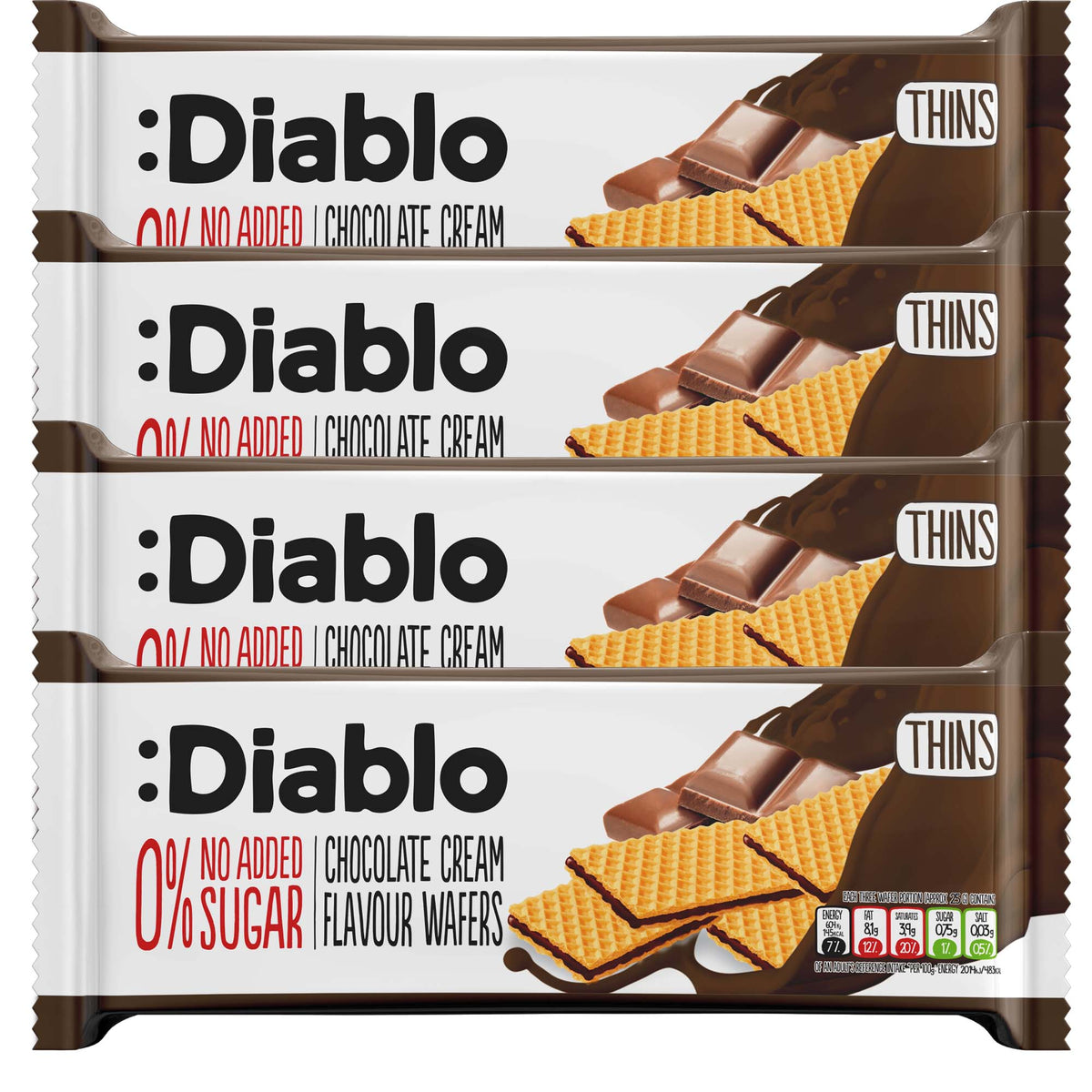 No Added Sugar Chocolate Cream Flavoured Wafer (150g)