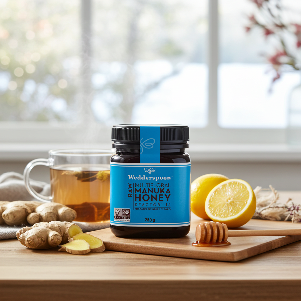 Wedderspoon Raw Manuka Honey KFactor 12+ 250g – Triple Pack