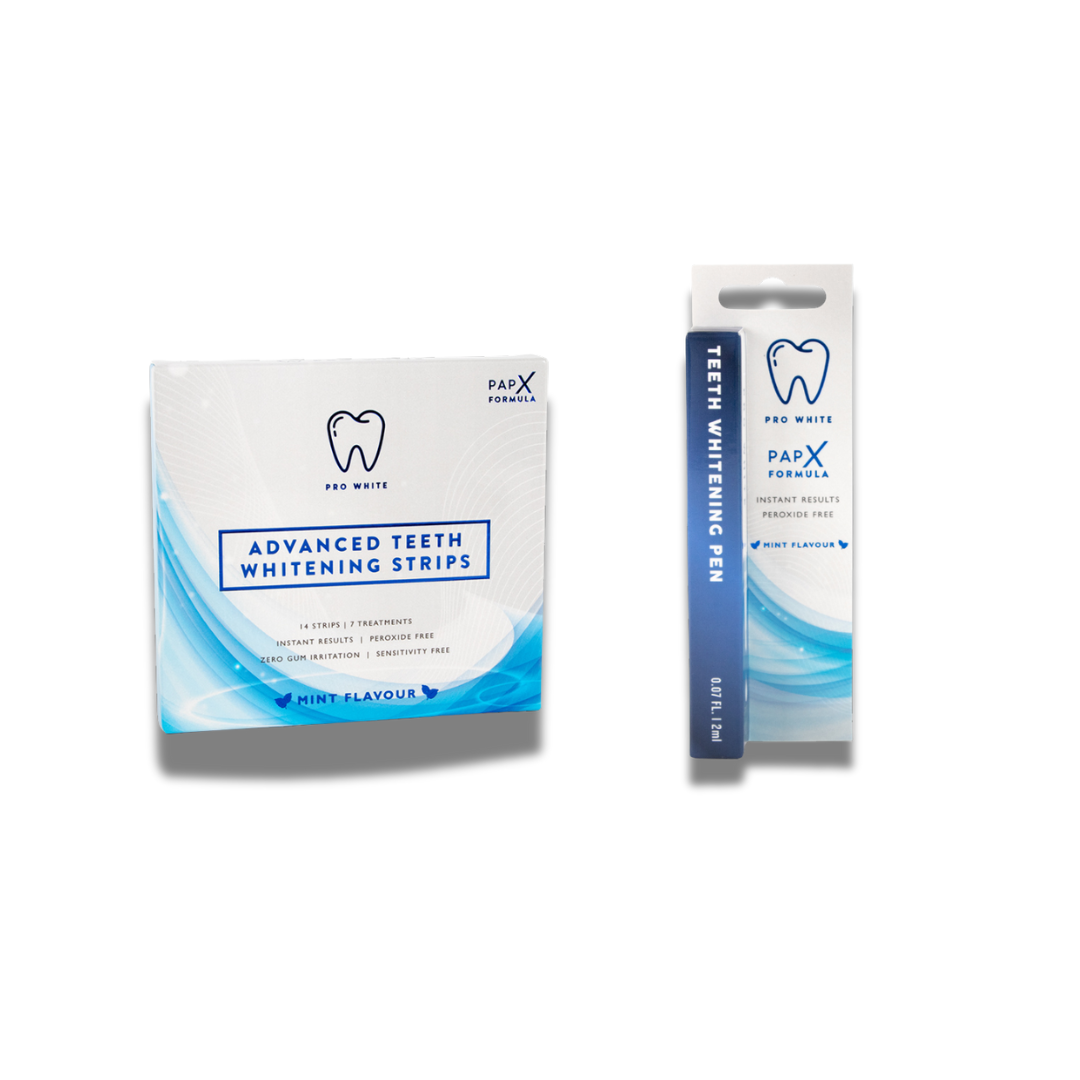 All Rounder Whitening Set - PAP-X™ Advanced Teeth Whitening Strips & Pen