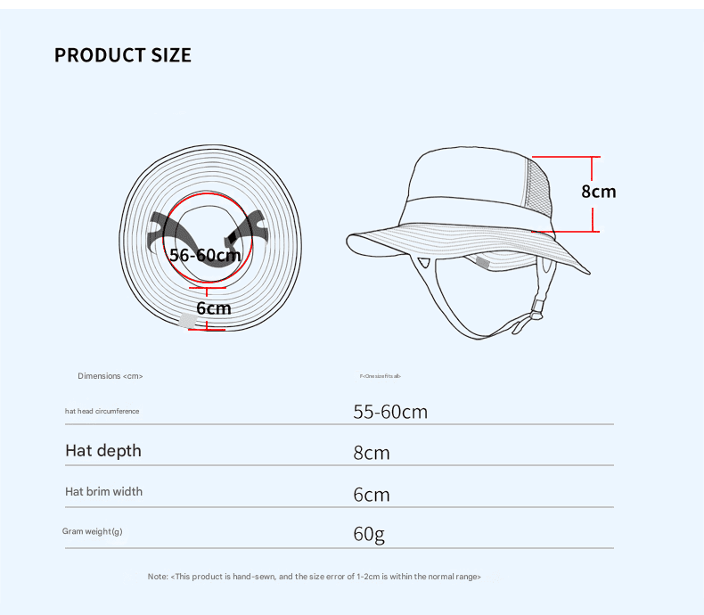 Adjustable Bucket Hat UPF 50+