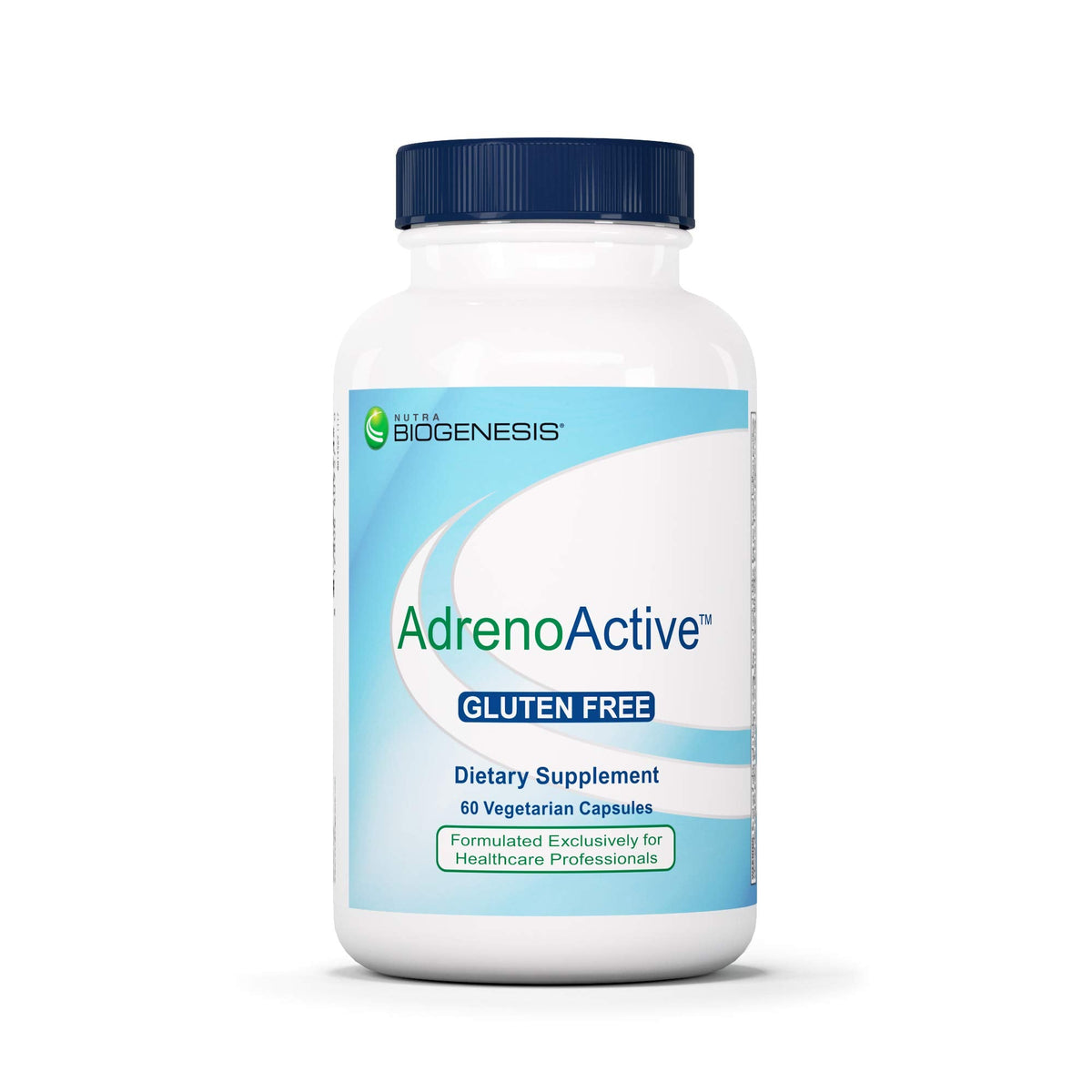Nutra BioGenesis AdrenoActive - يدعم الاستجابة الصحية للتوتر | خالٍ من الغلوتين - 60 كبسولة