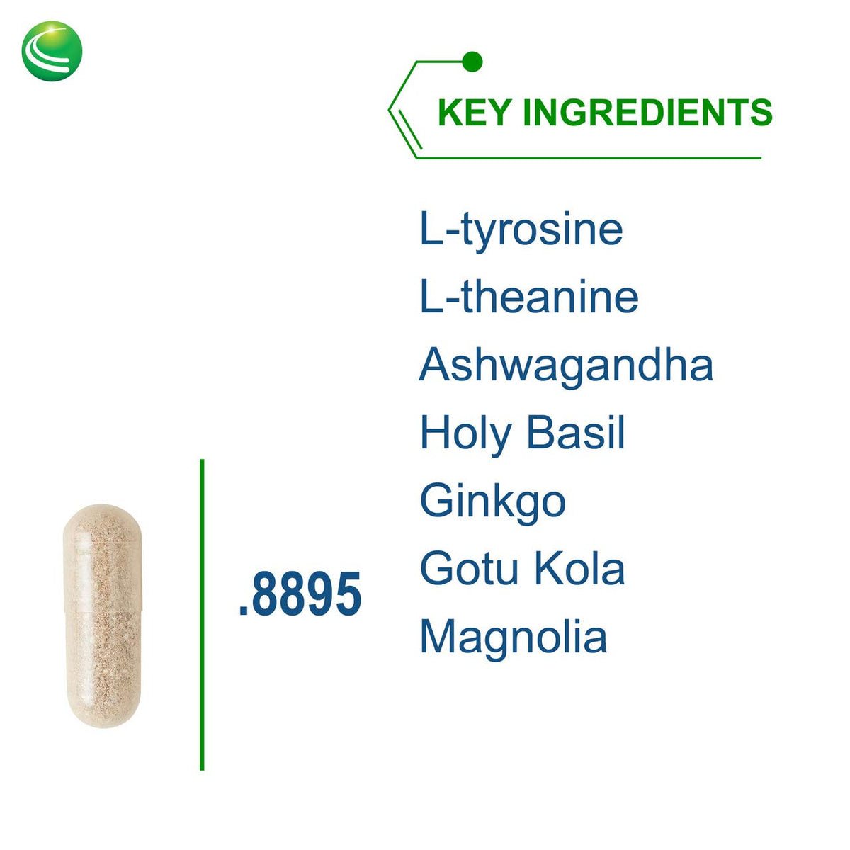Nutra BioGenesis AdrenoActive - يدعم الاستجابة الصحية للتوتر | خالٍ من الغلوتين - 60 كبسولة
