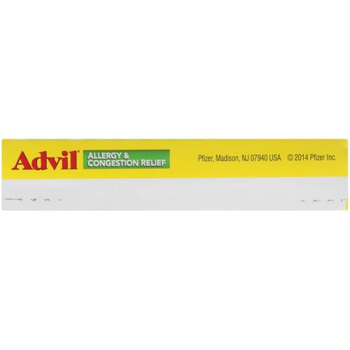 Advil Allergy and Congestion Relief Tablets β Pain Relief, Fever Reducer & Allergy Support