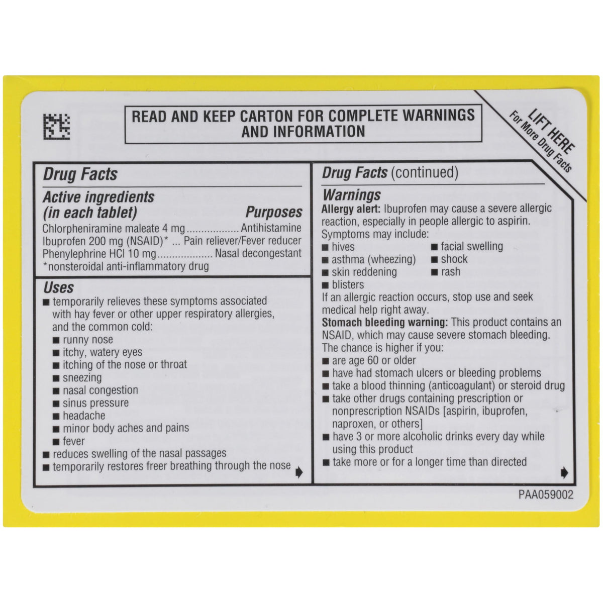 Advil Allergy and Congestion Relief Tablets β Pain Relief, Fever Reducer & Allergy Support