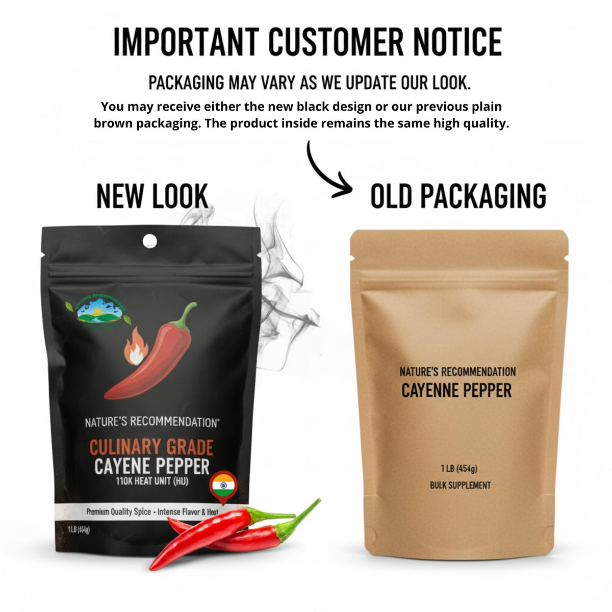 Pure Heat Indian Cayenne Pepper Powder 1 lb β 110k HU, Gluten Free, Vegan | Sweet Sunnah